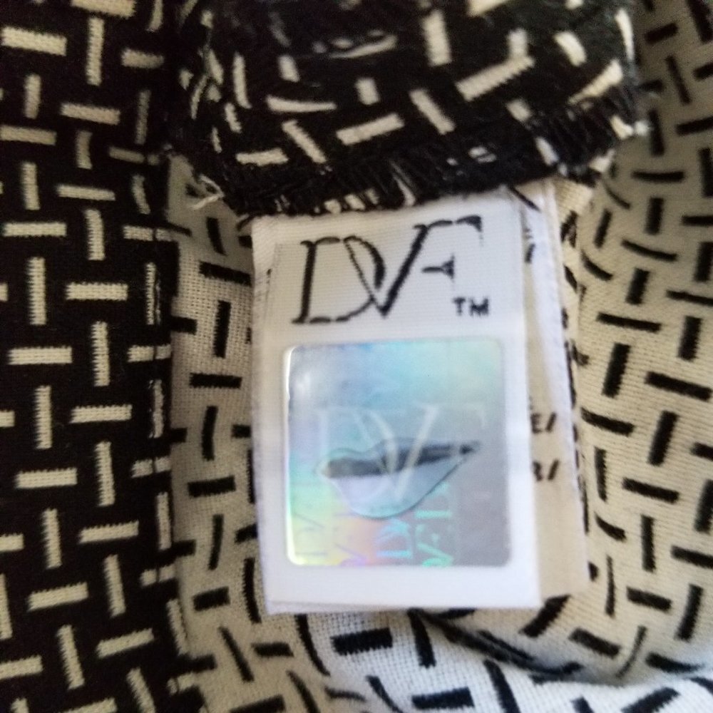 Diane Von Furstenberg Black & White Sheath Dress - Picture 10 of 12